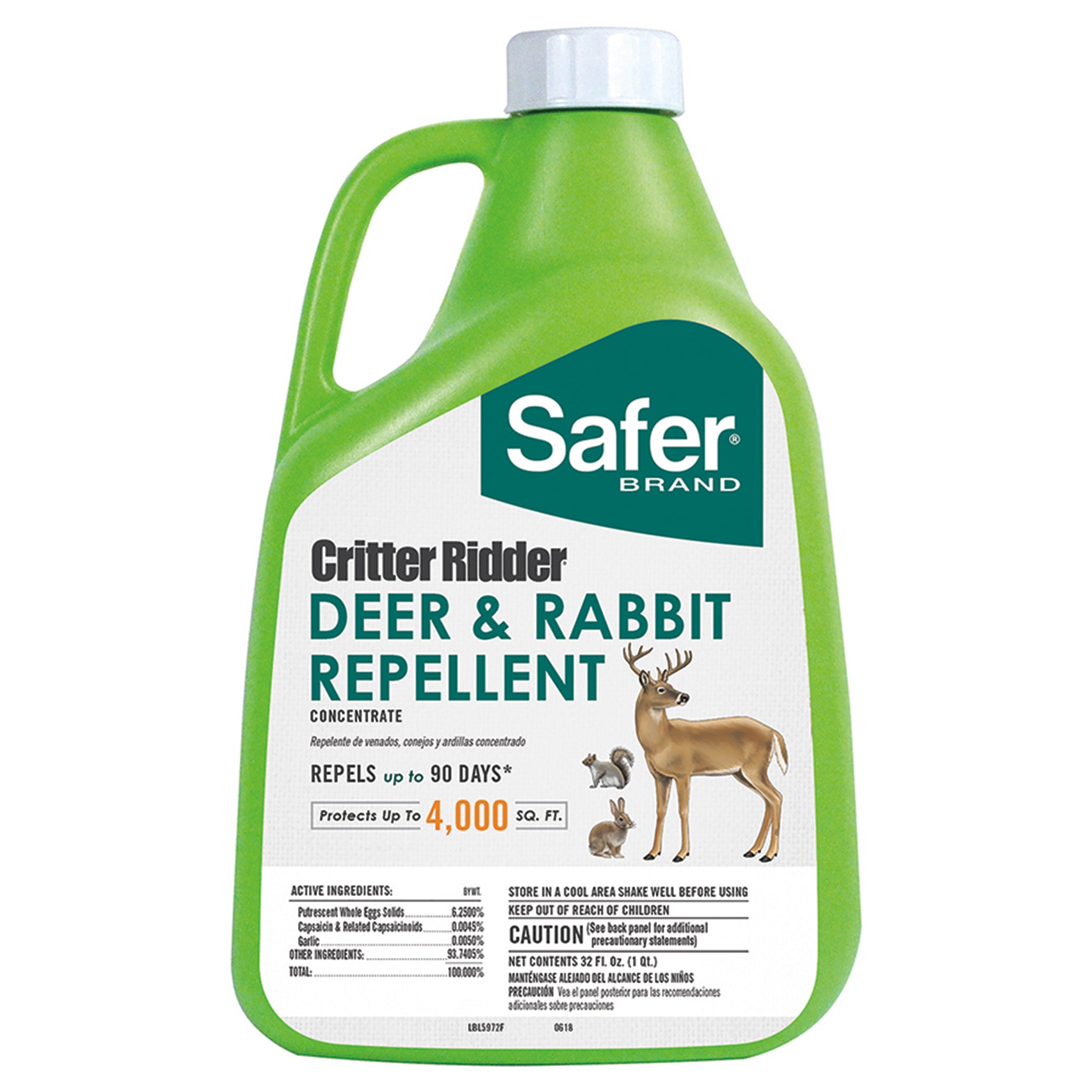 Safer® Brand Critter Ridder®Deer & Rabbit Repellent, Concentrate, 32oz