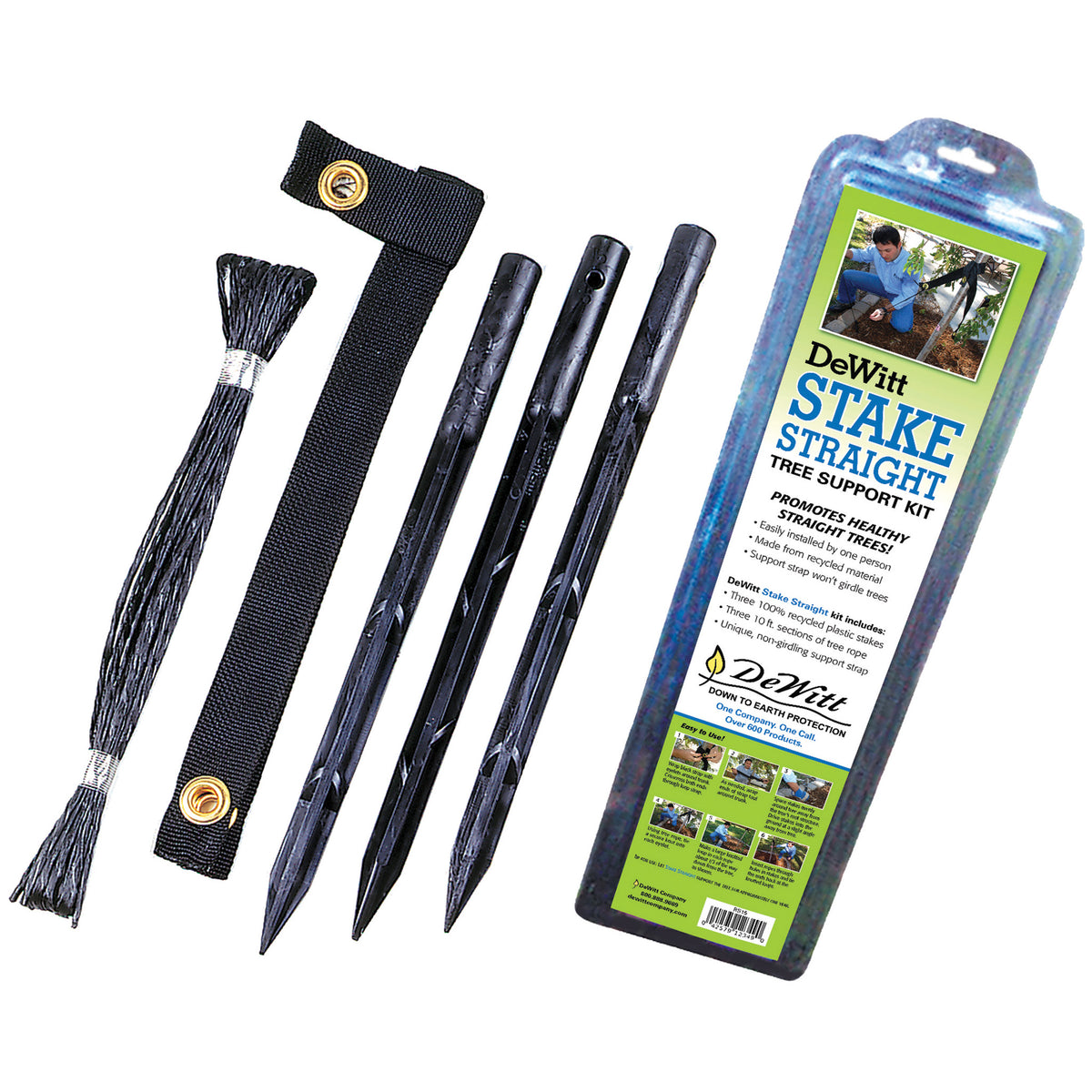 DeWitt Stake Straight Kit, 15 Inch Stakes