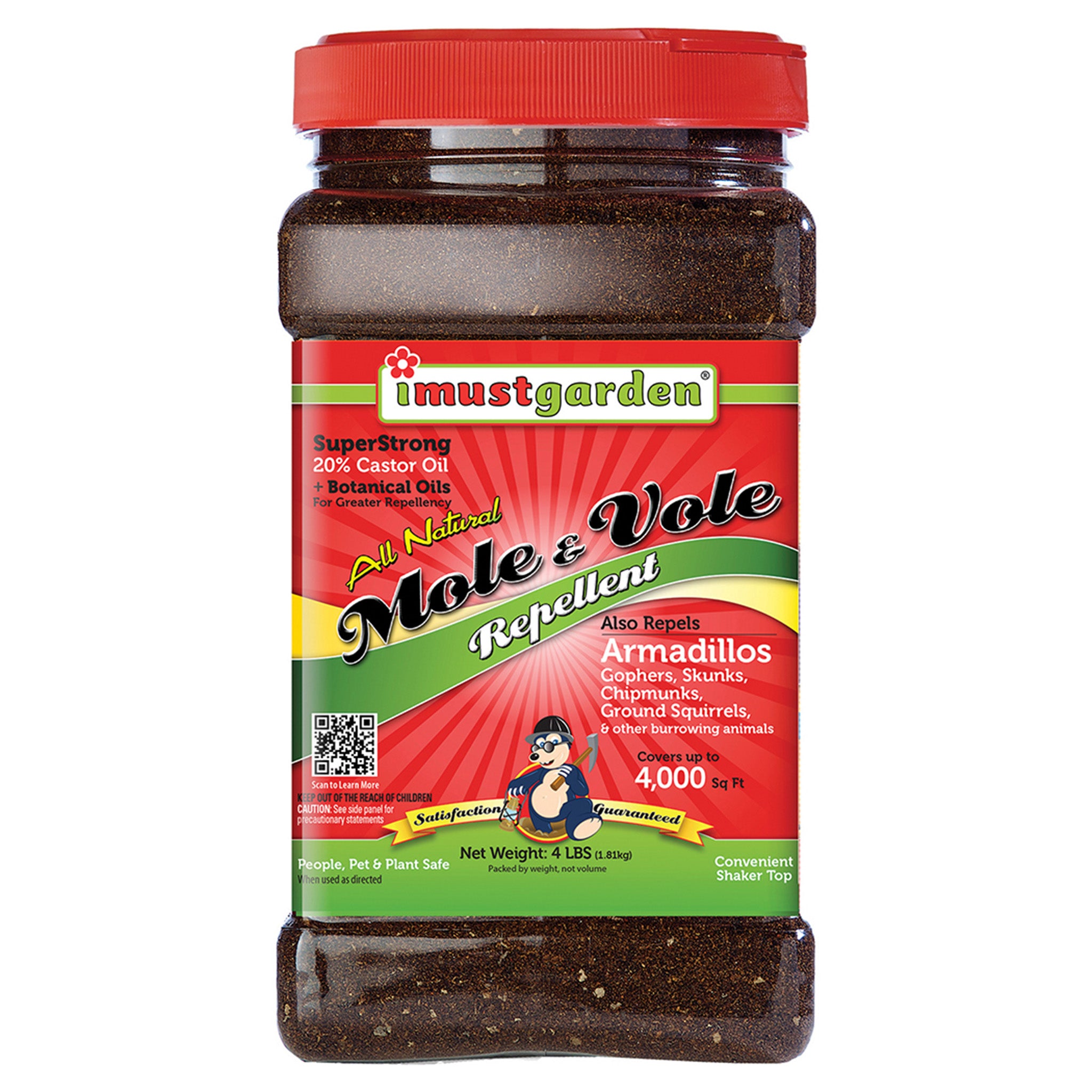 I Must Garden® Mole & Vole Repellent, Granules, 4 Lb