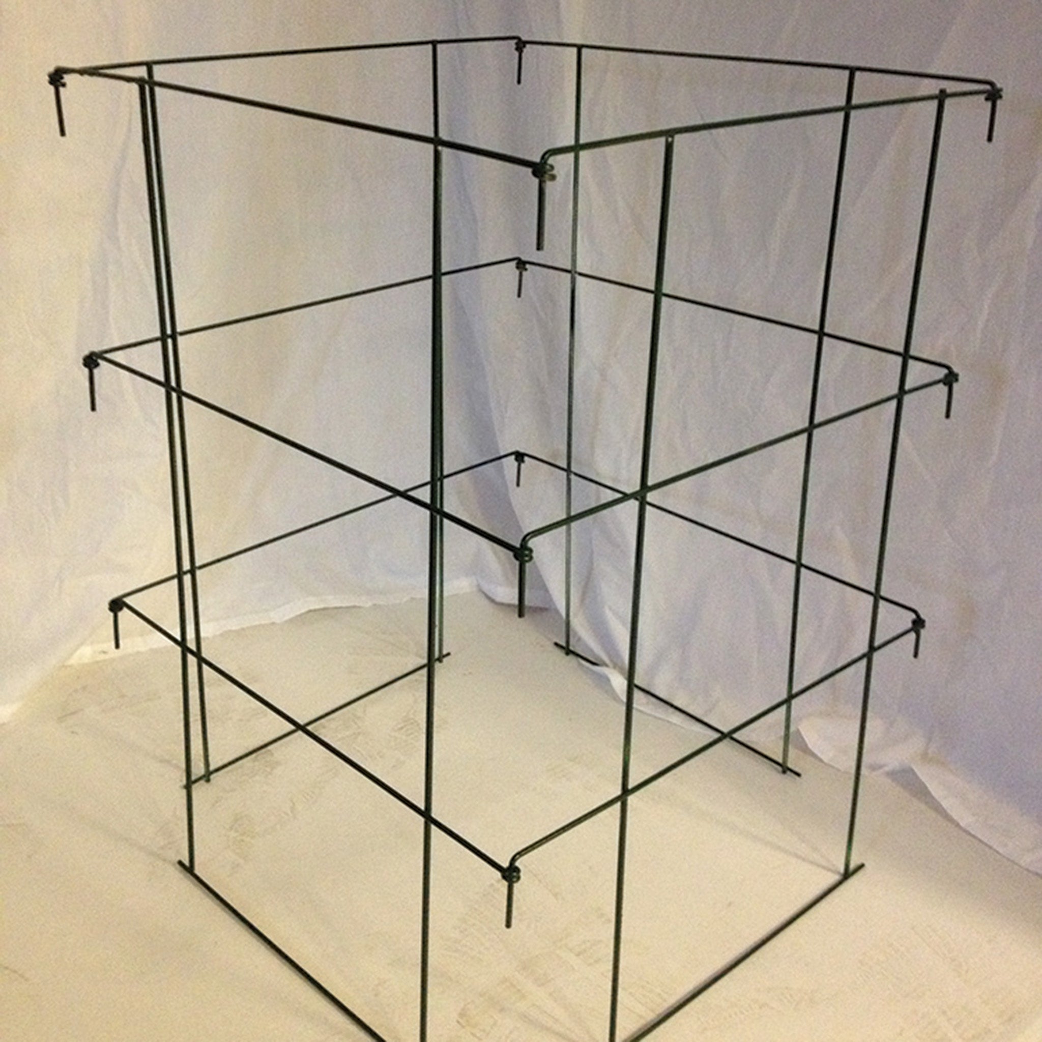 Pk 2: Jumbo Tomato Cage Extenders Green