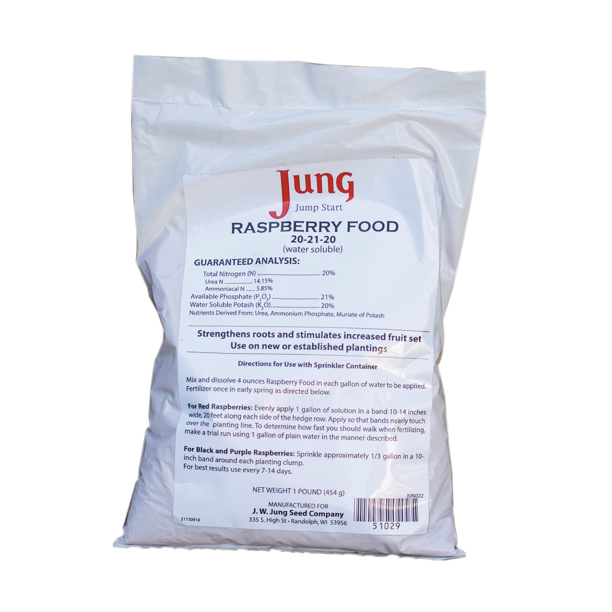 Jung Jump-Start Raspberry Food, 1 Lb